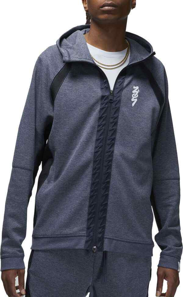 ジョーダン メンズ パーカー・スウェット アウター Jordan Men's Zion Fleece Hoodie Mystic Navy