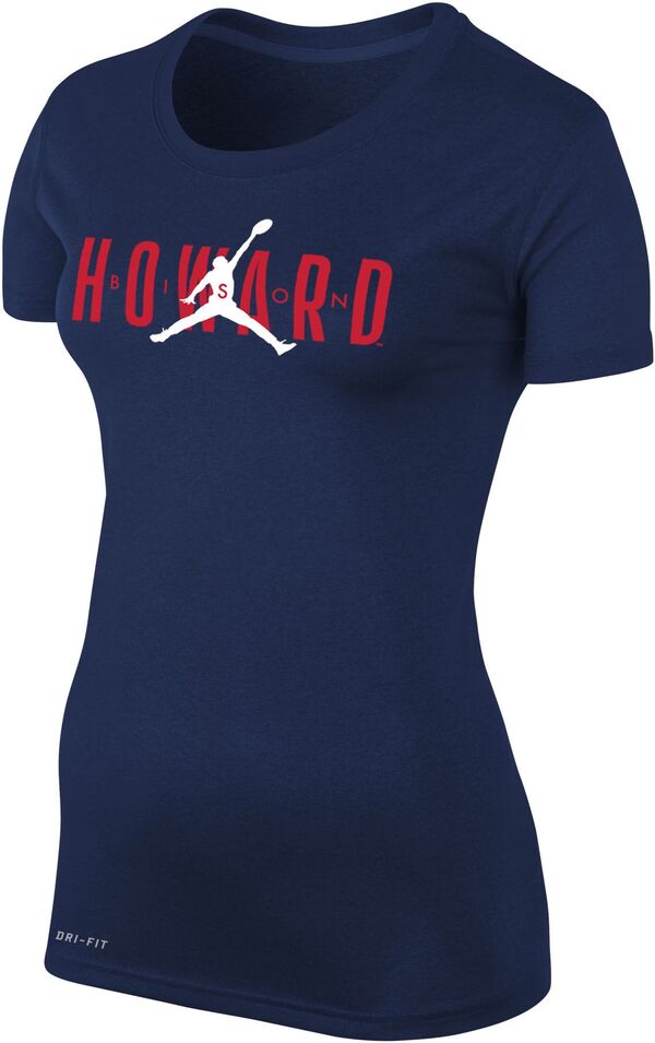 ジョーダン レディース Tシャツ トップス Jordan Women's Howard Bison Blue Wordmark Dri-FIT Legend T-Shirtの通販は 9,734円