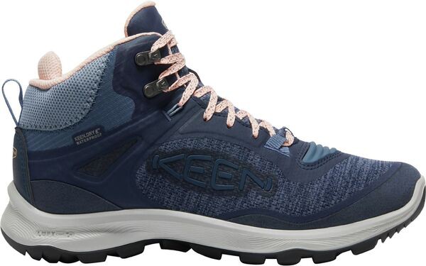 キーン レディース ブーツ・レインブーツ シューズ KEEN Women's Terradora Flex Mid Waterproof Hiking Boots Vintage Indigo