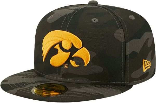 ニューエラ メンズ 帽子 アクセサリー New Era Men's Iowa Hawkeyes Grey 59Fifty Hatの通販は 14,980円
