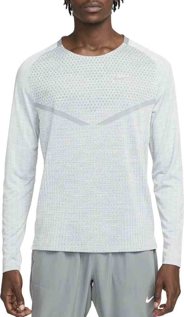ナイキ メンズ シャツ トップス Nike Men's Dri-FIT ADV Techknit Ultra Long-Sleeve Running Shirt Smoke Greyの通販は