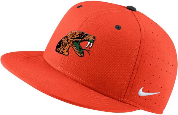ナイキ レディース 帽子 アクセサリー Nike Men's Florida A&M Rattlers Orange Aero True Baseball Fitted Hatの通販は