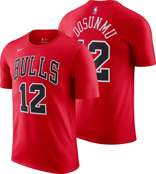 ナイキ メンズ Tシャツ トップス Nike Men's Chicago Bulls Ayo Dosunmu #12 Red T-Shirtの通販は