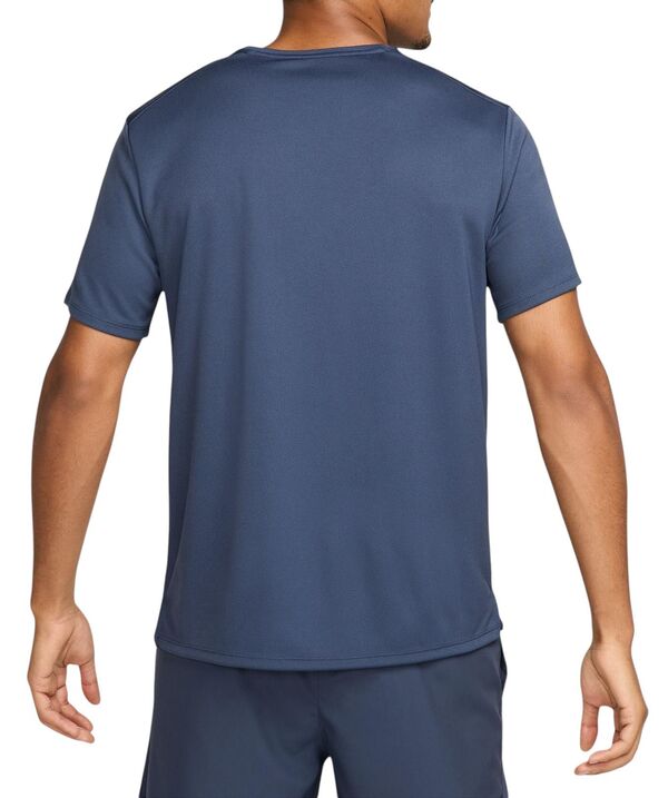 ナイキ メンズ シャツ トップス Nike Men's Dri-FIT UV Miler Short-Sleeve Running Shirt Thunder Blue カジュアルシャツ