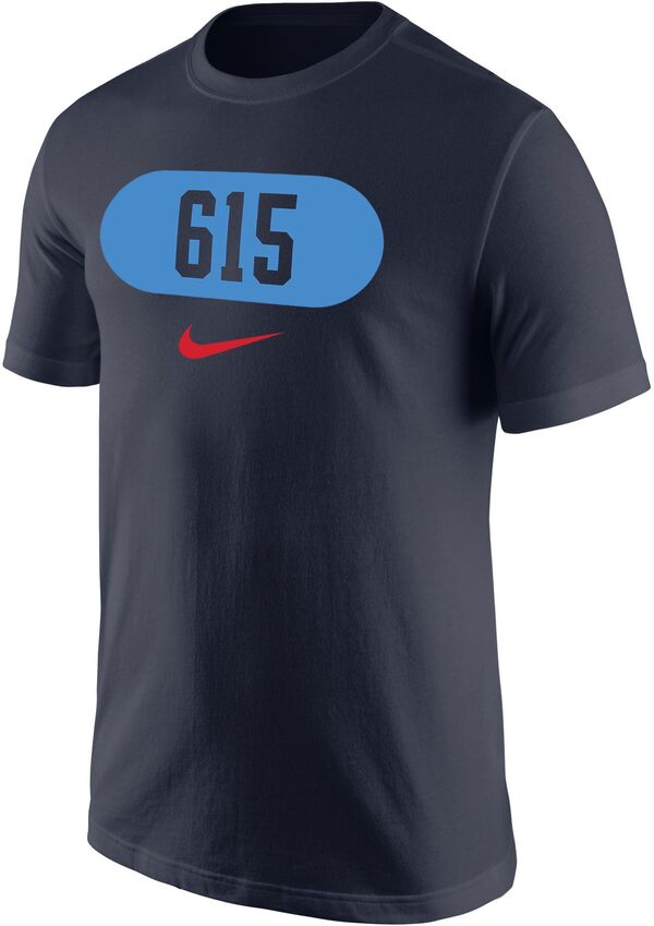 ナイキ メンズ Tシャツ トップス Nike Men's Nashville 615 Area Code Navy T-Shirtの通販は 4,987円