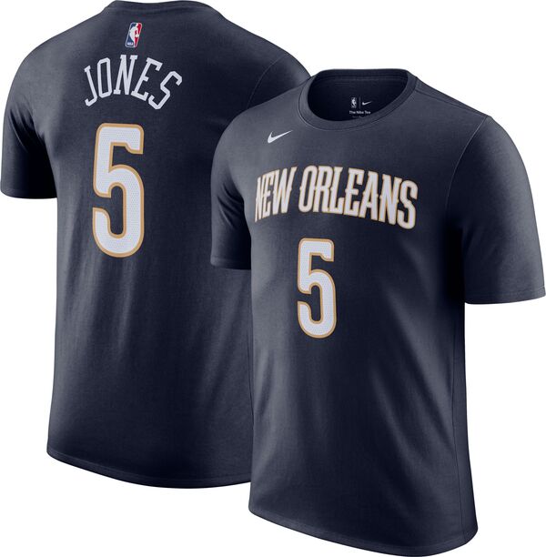 ナイキ メンズ Tシャツ トップス Nike Men's New Orleans Pelicans Herb Jones #5 Navy T-Shirtの通販は
