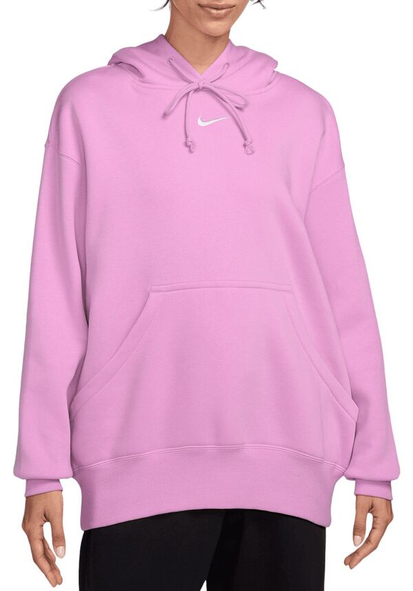ナイキ レディース パーカー・スウェット アウター Nike Women's Sportswear Phoenix Fleece Oversized Pullover Hoodie Beyond Pinkの通販は