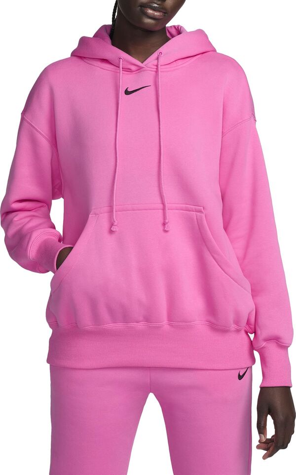 ナイキ レディース パーカー・スウェット アウター Nike Women's Sportswear Phoenix Fleece Oversized Pullover Hoodie Playful Pink
