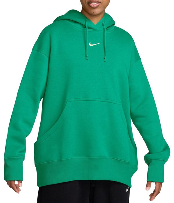ナイキ レディース パーカー・スウェット アウター Nike Women's Sportswear Phoenix Fleece Oversized Pullover Hoodie Stadium Greenの通販は