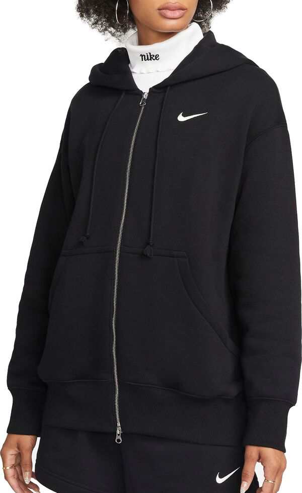 ナイキ レディース ジャケット・ブルゾン アウター Nike Sportswear Women's Phoenix Fleece Oversized Full-Zip Hoodie Black