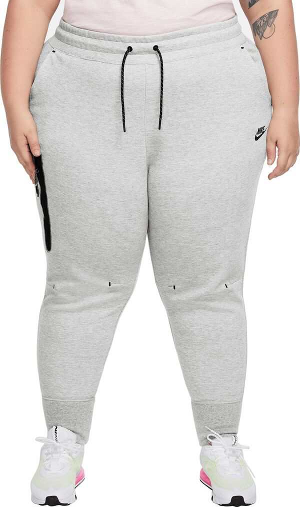 ナイキ レディース カジュアルパンツ ボトムス Nike Women's Tech Fleece Pants (Plus Size) Dk Grey Heather