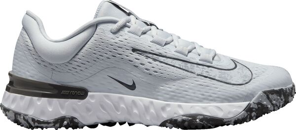ナイキ レディース スニーカー シューズ Nike Women's Alpha Huarache Elite 4 Turf Softball Shoes Platinum Gray