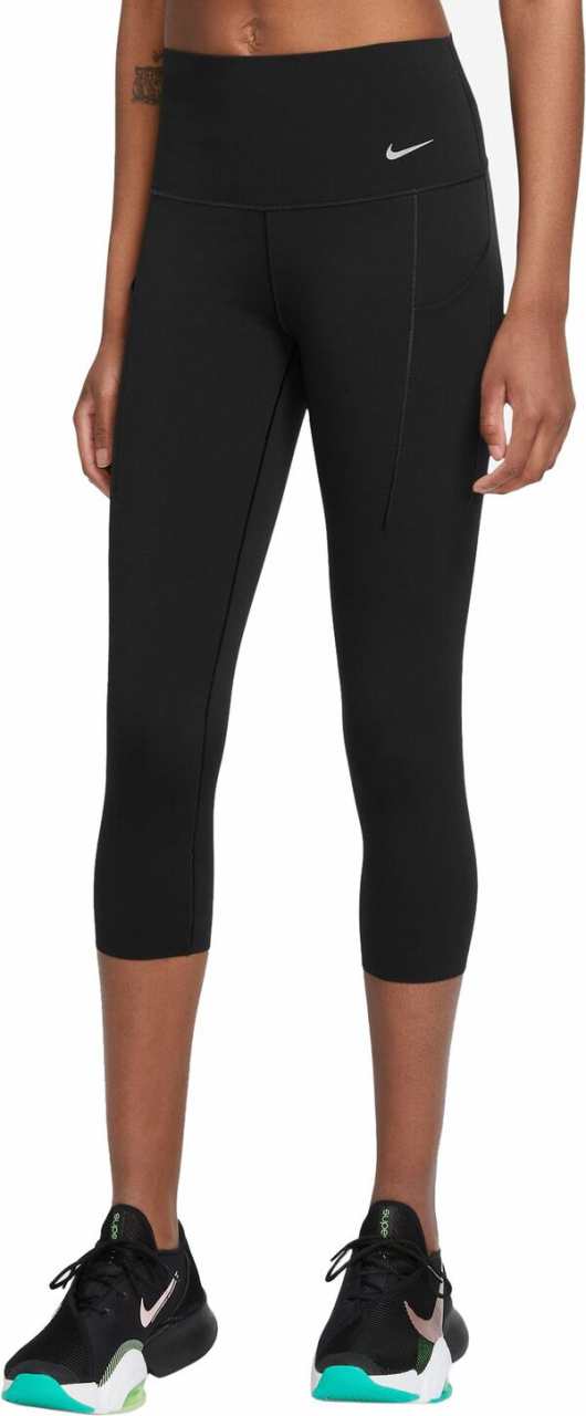 ナイキ レディース カジュアルパンツ ボトムス Nike Women's Universa Medium-Support High-Waisted Cropped Leggings Black