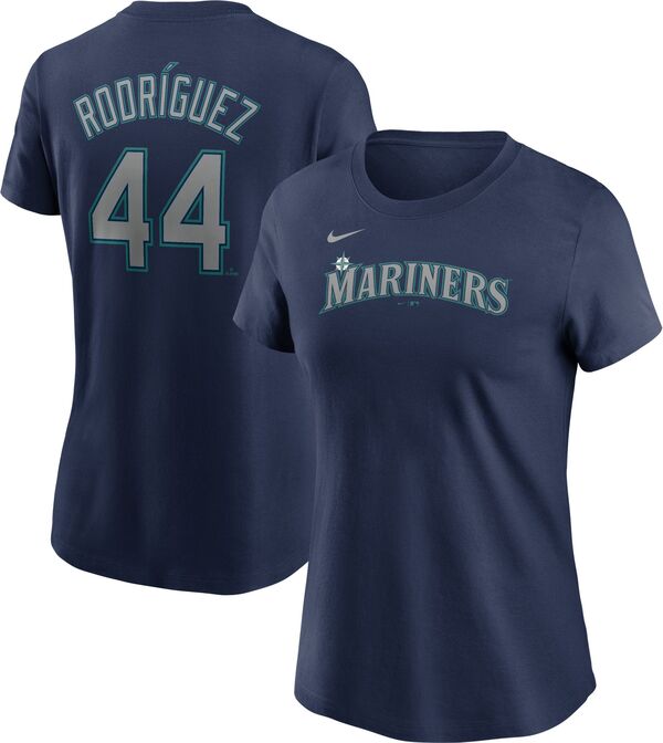ナイキ レディース Tシャツ トップス Nike Women's Seattle Mariners Julio Rodriguez #44 Navy T-Shirtの通販は