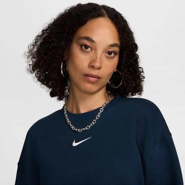 ナイキ レディース パーカー・スウェット アウター Nike Sportswear Women's Phoenix Fleece Oversized Crewneck Sweatshirt Armory Navy