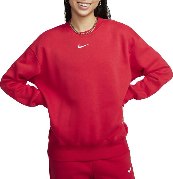 ナイキ レディース パーカー・スウェット アウター Nike Women's Sportswear Phoenix Fleece Oversized Sweatshirt University Red