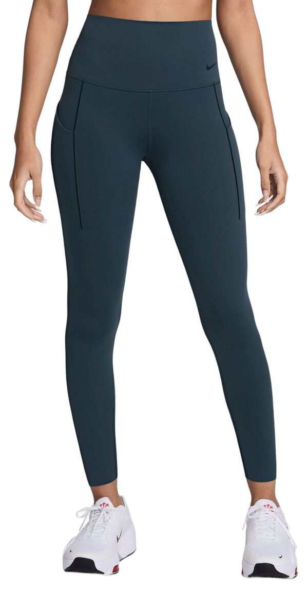 ナイキ レディース レギンス ボトムス Nike Women's Universa Medium-Support High-Waisted 7/8 Leggings Armory Navy