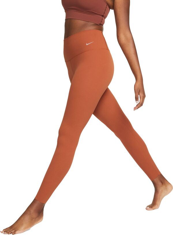 ナイキ レディース カジュアルパンツ ボトムス Nike Women's Zenvy Gentle-Support High-Waisted 7/8 Leggings Dark Russet