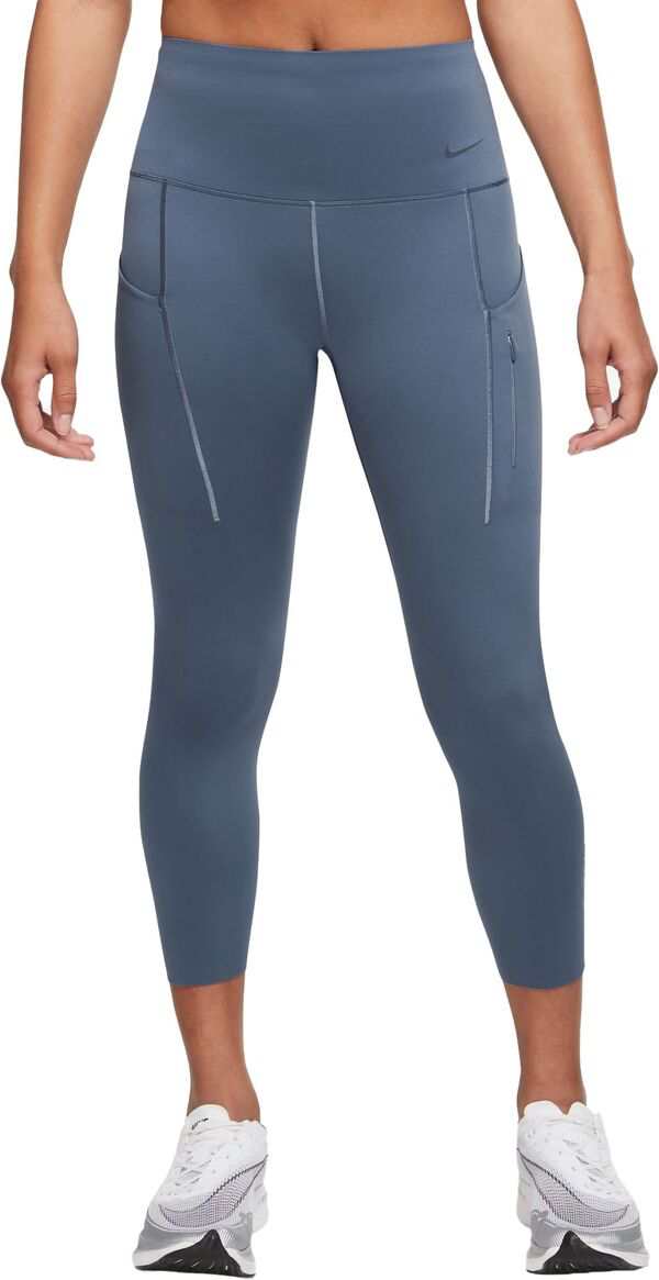 ナイキ レディース ハーフパンツ・ショーツ ボトムス Nike Women's Go Firm-Support High-Waisted Cropped Leggings Diffused Blue