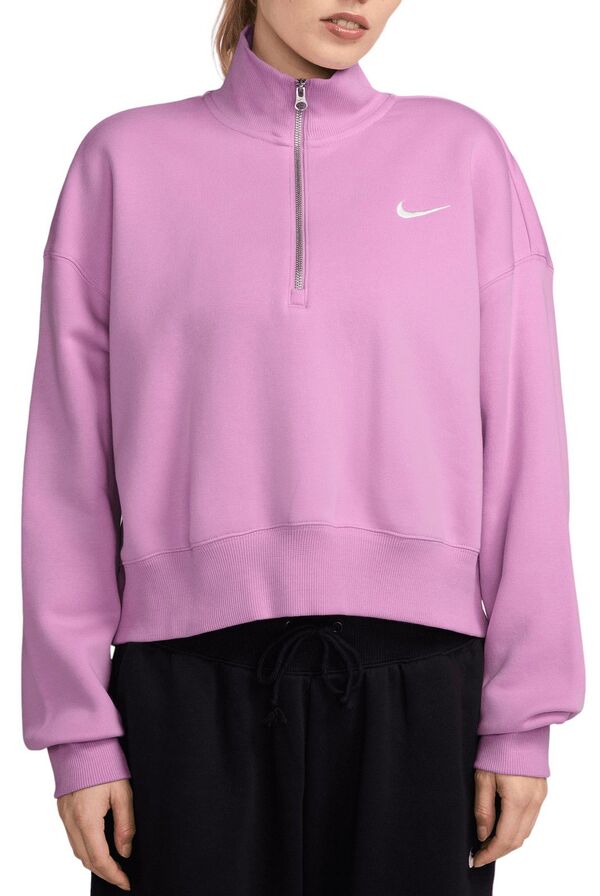 ナイキ レディース パーカー・スウェット アウター Nike Women's Sportswear Phoenix Fleece Oversized 1/2-Zip Crop Sweatshirt Beyondの通販は