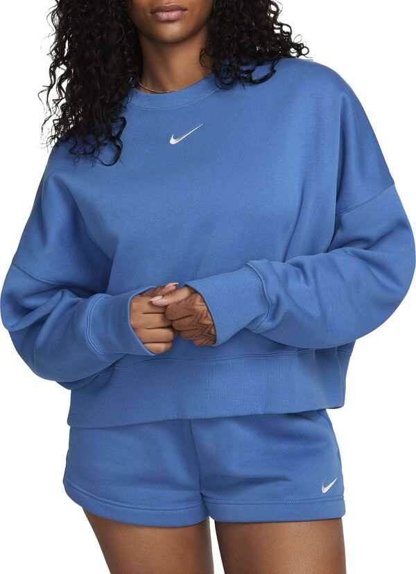 ナイキ レディース パーカー・スウェット アウター Nike Sportswear Women's Phoenix Fleece Over-Oversized Crewneck Sweatshirt Star Bの通販は