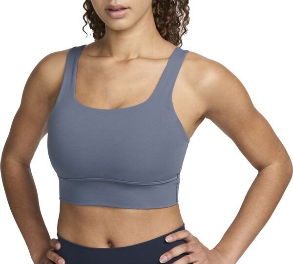 ナイキ レディース ブラジャー アンダーウェア Nike Women's Alate Ellipse Medium-Support Padded Longline Sports Bra Diffused Blue