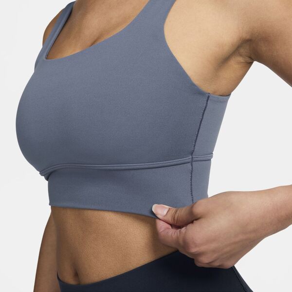 ナイキ レディース ブラジャー アンダーウェア Nike Women's Alate Ellipse Medium-Support Padded Longline Sports Bra Diffused Blue