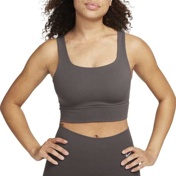 ナイキ レディース ブラジャー アンダーウェア Nike Women's Alate Ellipse Medium-Support Padded Longline Sports Bra MEDIUM ASH