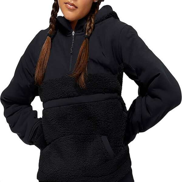 ニューバランス レディース シャツ トップス New Balance Women's Q Speed Sherpa Anorak Black