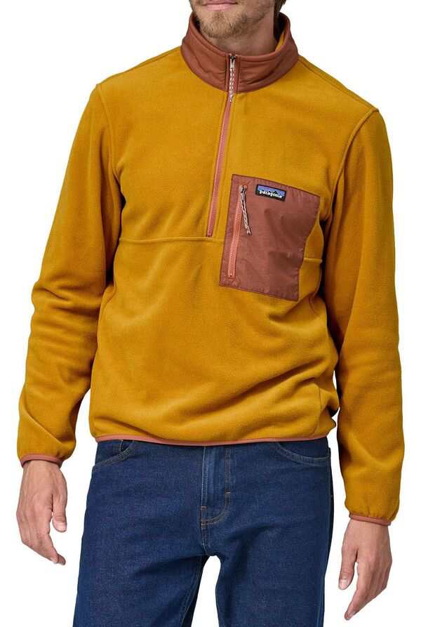 パタゴニア メンズ パーカー・スウェット アウター Patagonia Men's Microdini 1/2 Zip Fleece Pullover Cosmic Gold