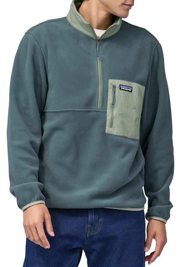 パタゴニア メンズ パーカー・スウェット アウター Patagonia Men's Microdini 1/2 Zip Fleece Pullover Nouveau Green