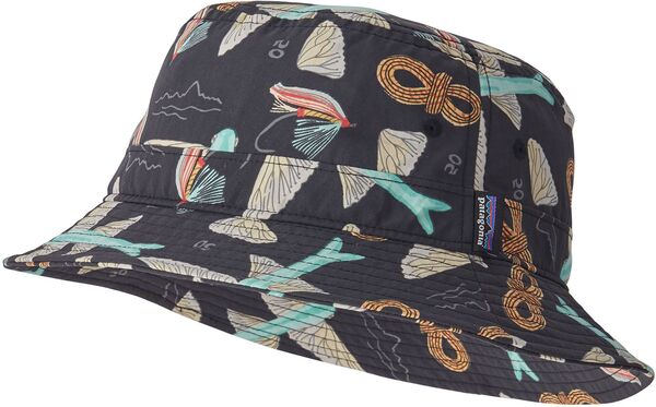 パタゴニア メンズ 帽子 アクセサリー Patagonia Wavefarer Bucket Hat Fly 50/Ink Black