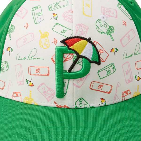 プーマ メンズ 帽子 アクセサリー PUMA Men's Palmer Iced Tea P Snapback Golf Cap Bright Green