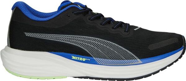 プーマ メンズ スニーカー シューズ PUMA Men's Deviate Nitro 2 Running Shoes Black/Lime