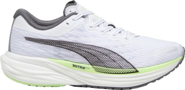 プーマ メンズ スニーカー シューズ PUMA Men's Deviate Nitro 2 Running Shoes White/Green