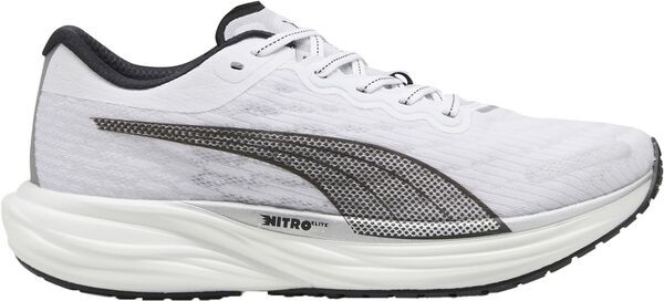 プーマ メンズ スニーカー シューズ PUMA Men's Deviate Nitro 2 Running Shoes White/Black/Silver