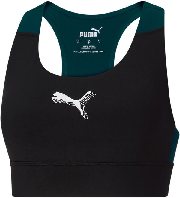 プーマ レディース ブラジャー アンダーウェア PUMA Women's Stewie Sports Bra Varsity Green