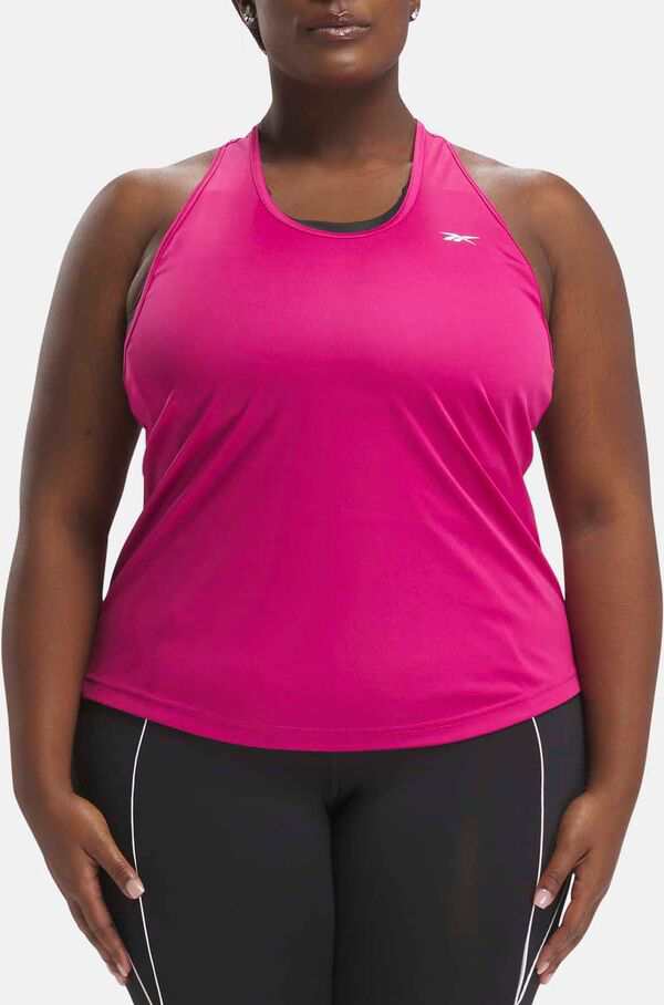 リーボック レディース シャツ トップス Reebok Women's Workout Ready Mesh Back Tank Top Pink