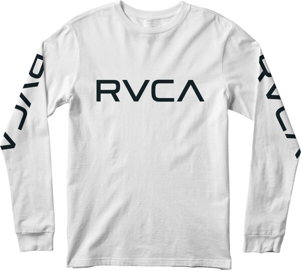 ルーカ メンズ Tシャツ トップス RVCA Men's Big RVCA Long Sleeve T-Shirt White/Blackの通販は