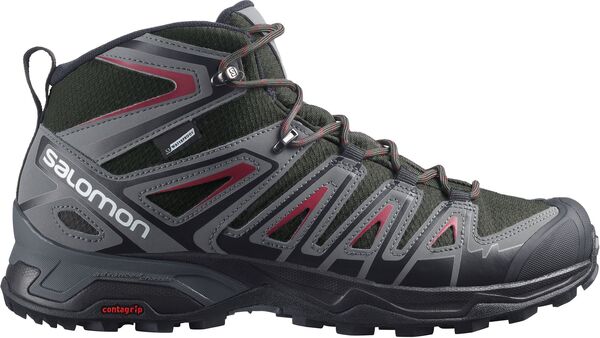 サロモン メンズ ブーツ・レインブーツ シューズ Salomon Men's X Ultra Pioneer Mid Waterproof Boots Peat