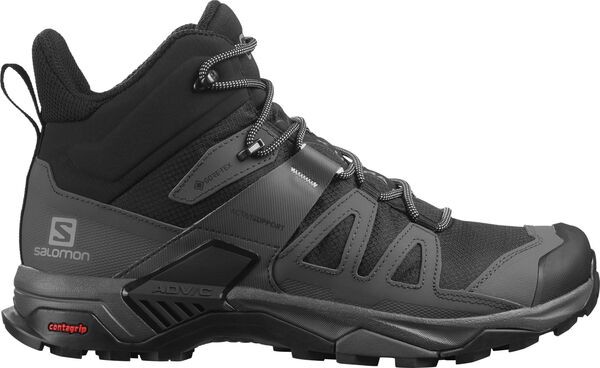 サロモン メンズ スニーカー シューズ Salomon Men's X Ultra 4 Mid Gore-Tex Hiking Boots Black/Magnet