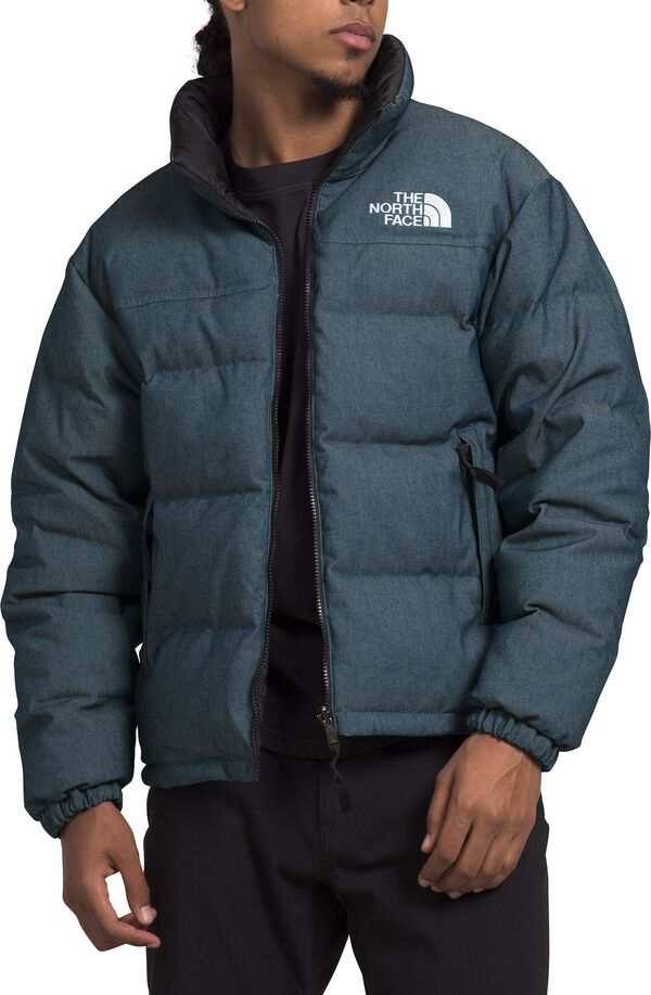 ノースフェイス メンズ ジャケット・ブルゾン アウター The North Face Men's 92 Reversible Nuptse Jacket Denim Blue/Tnf Black