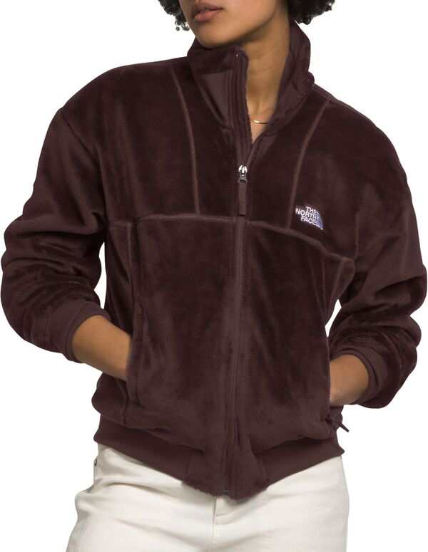 ノースフェイス レディース ジャケット・ブルゾン アウター The North Face Women's Luxe Osito Full Zip Jacket Coal Brown