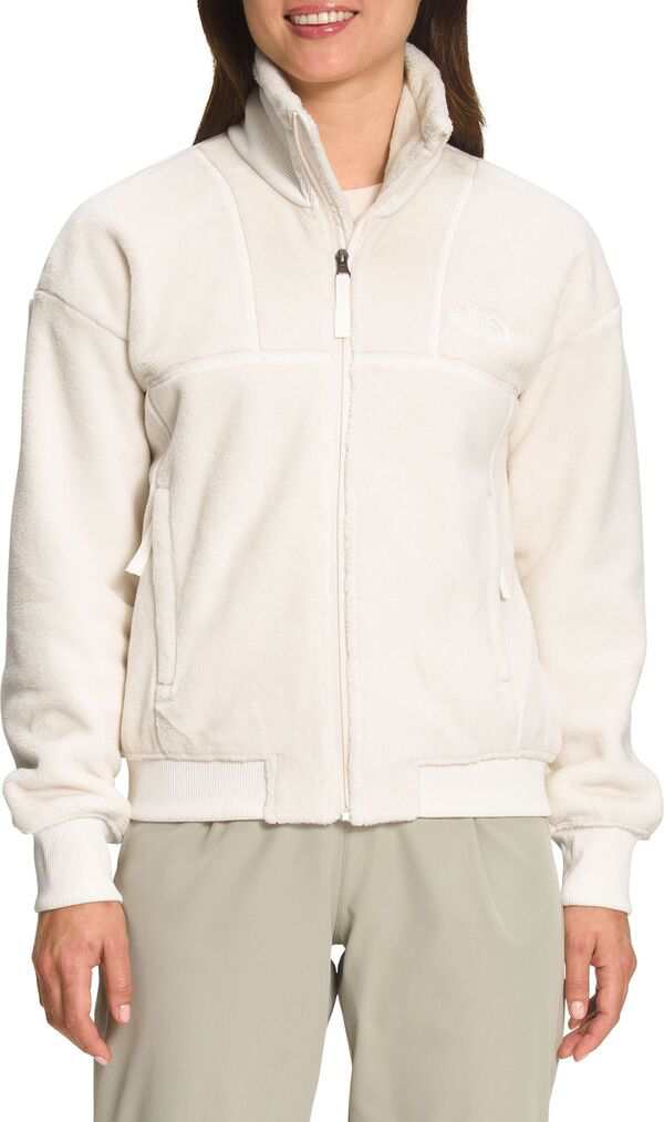 ノースフェイス レディース ジャケット・ブルゾン アウター The North Face Women's Luxe Osito Full Zip Jacket Gardenia White