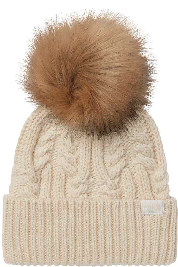 ノースフェイス レディース 帽子 アクセサリー The North Face Women's Oh Mega Fur Pom Beanie Gardenia White