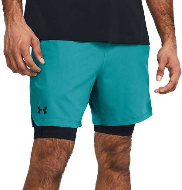 アンダーアーマー メンズ ハーフパンツ・ショーツ ボトムス Under Armour Men's Vanish Woven 2-in-1 Shorts Circuit Teal/Black