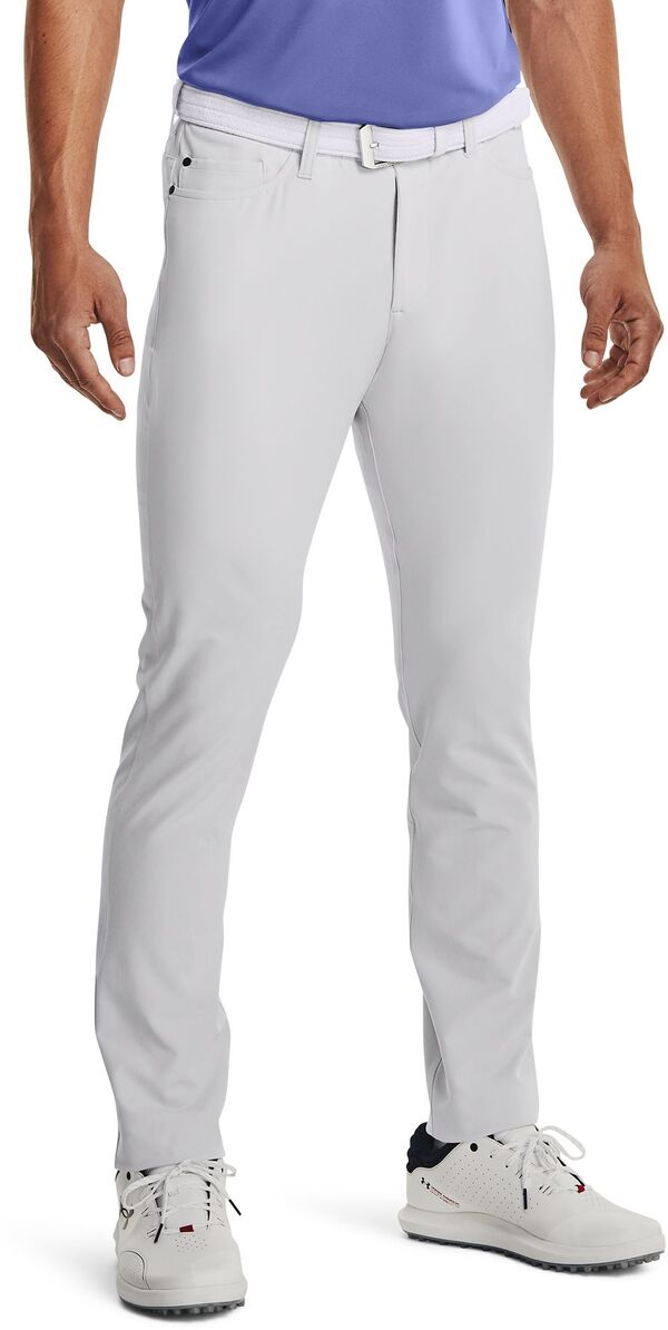 アンダーアーマー メンズ カジュアルパンツ ボトムス Under Armour Men's Drive 5-Pocket Golf Pants Halo Gray/White