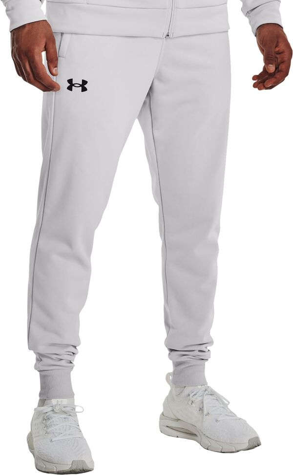 アンダーアーマー メンズ カジュアルパンツ ボトムス Under Armour Men's Armour Fleece Joggers Halo Gray/Blackの通販は