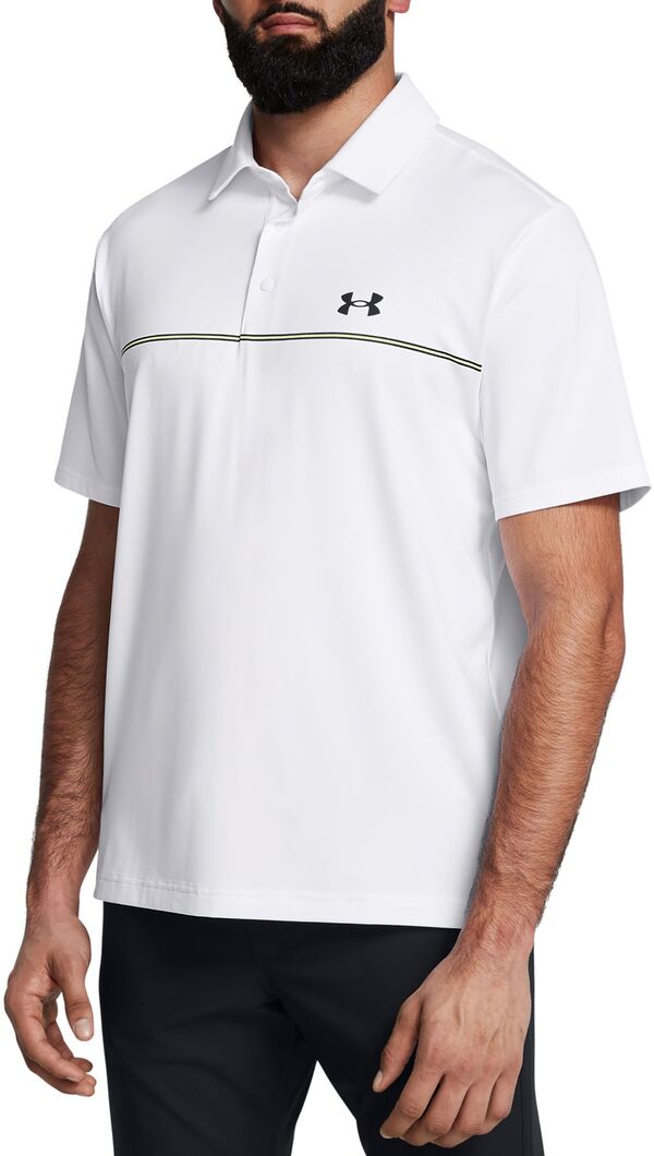 アンダーアーマー メンズ ポロシャツ トップス Under Armour Men's Playoff 3.0 Golf Polo White Stripeの通販は