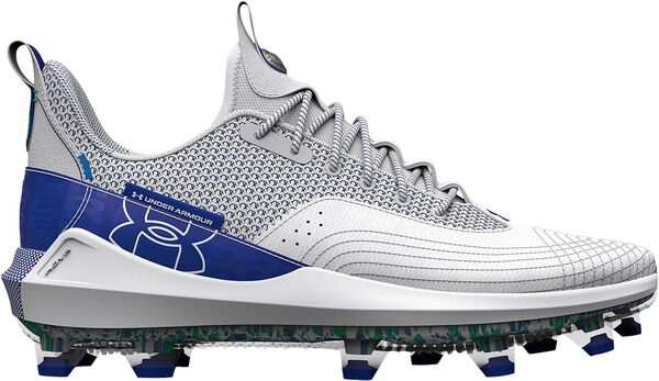 アンダーアーマー メンズ スニーカー シューズ Under Armour Men's Harper 7 Elite TPU Baseball Cleats Royal/White